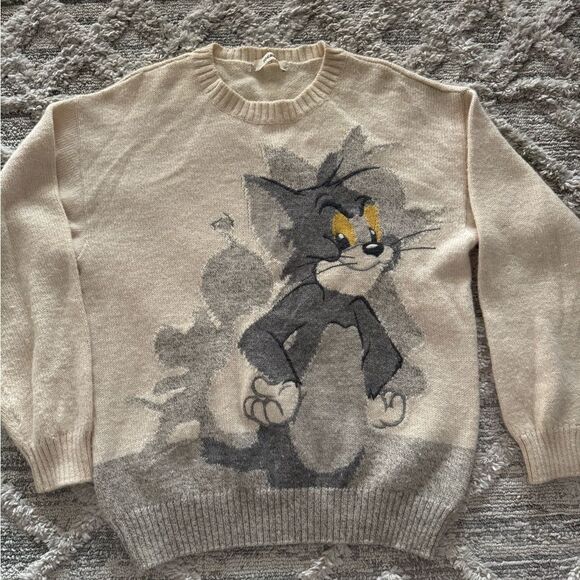 ICEBERG VINTAGE TOM & JERRY KNIT SWEATER SIZE 2XL 90S 100% WOOL Size L/XL - Picture 9 of 15
